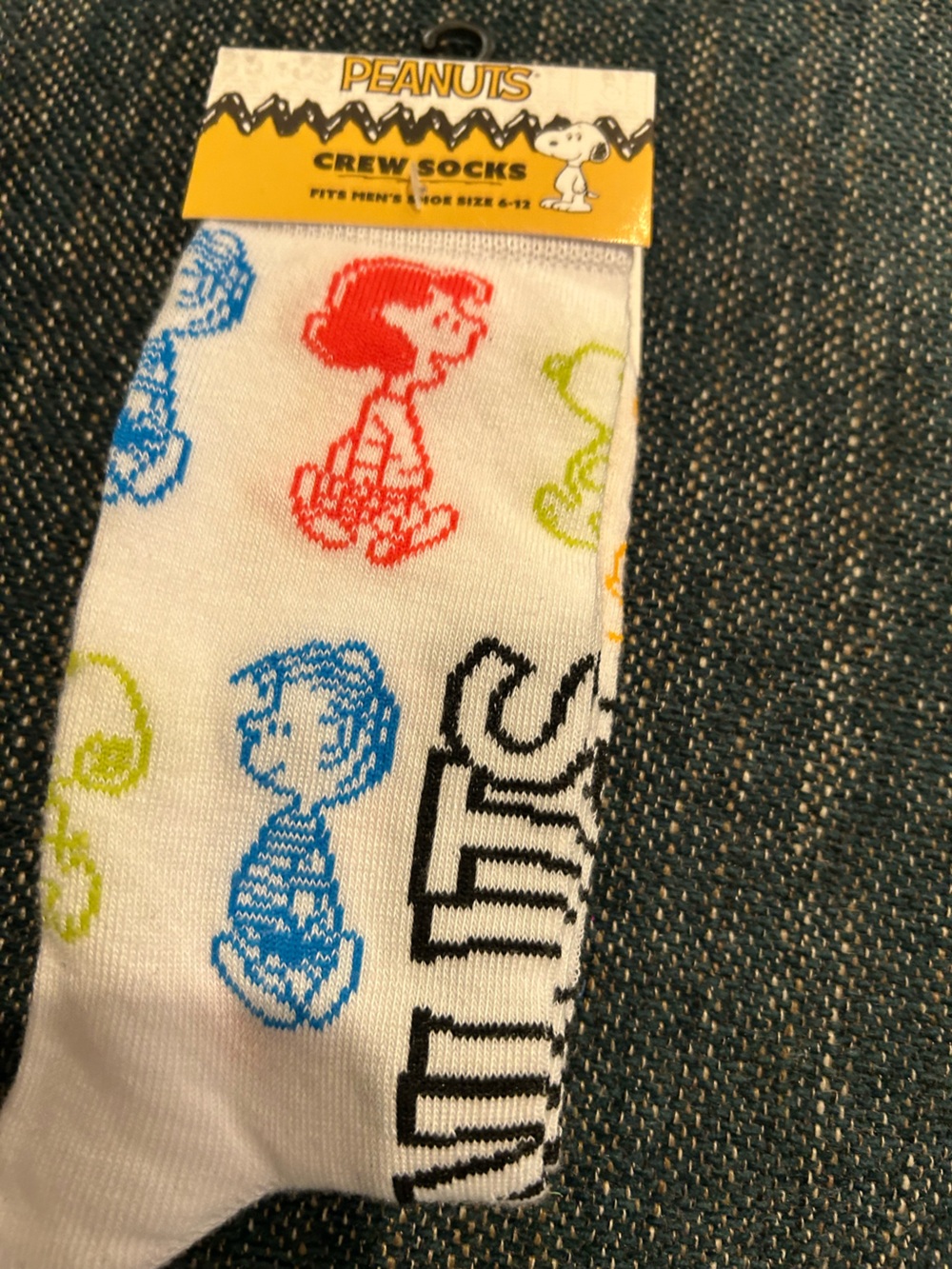 Peanuts Kids White Socks with Multicolor Character Prints